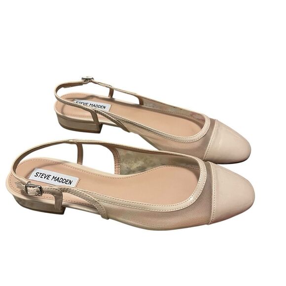 Steve Madden Vahalla Slingback Cap Toe Pumps Pale Pink Size 10 NEW - Picture 3 of 7